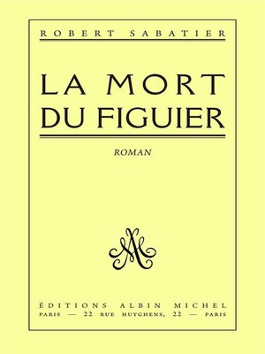 cover image of La Mort du figuier